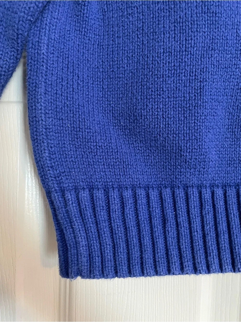 Polo by Ralph Lauren Boys size 2T Dark Blue Knit Half-Zip Sweater w Green Logo